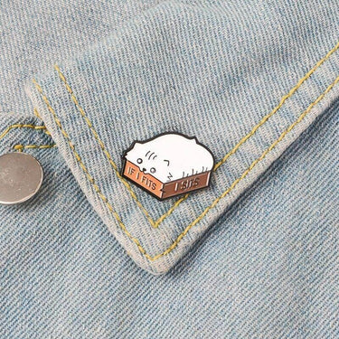 So Kawaii! If I Fits, I Sits Pin Apparel & Accessories KittyNook